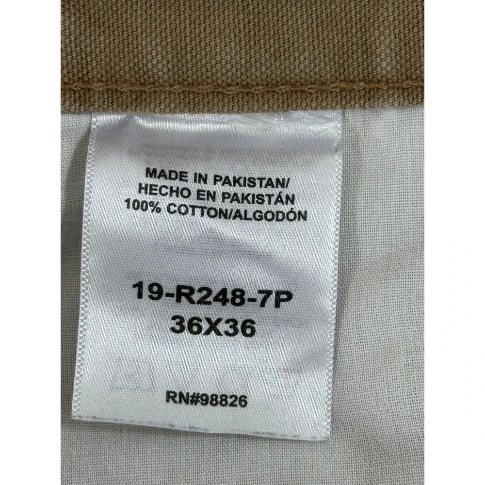 C.E. Schmidt Workwear Carpenter Pants Men's 36x36 Tan Canvas Utility Workwear